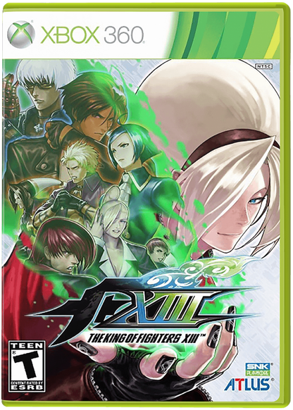 The King of Fighters XIII cover art for Xbox 360 (X360) 2D fighting video game