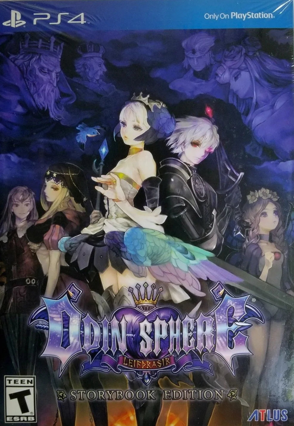 Odin Sphere Leifthrasir Storybook Edition retro PlayStation 4 video game featuring fantasy action RPG combat, side scrolling adventure, anime storytelling and mythological gameplay - cover
