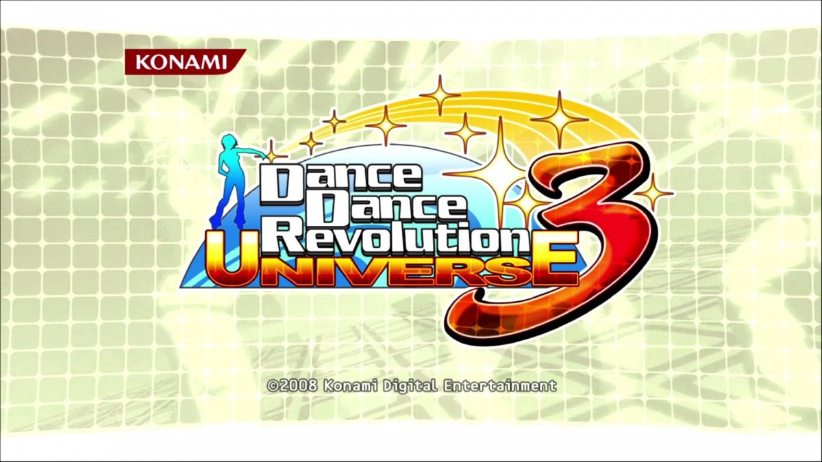 Dance Dance Revolution Universe 3 start screen for Xbox 360 (X360) video game