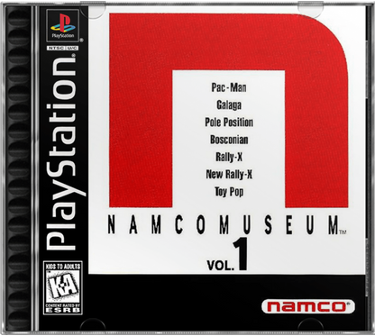 Namco Museum: Volume 1 cover art for PlayStation 1 (PS1) video game