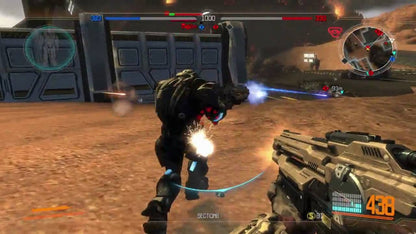 Section 8 Xbox 360 first-person multiplayer sci-fi shooter game with dynamic combat missions and deployable equipment gameplay screenshot