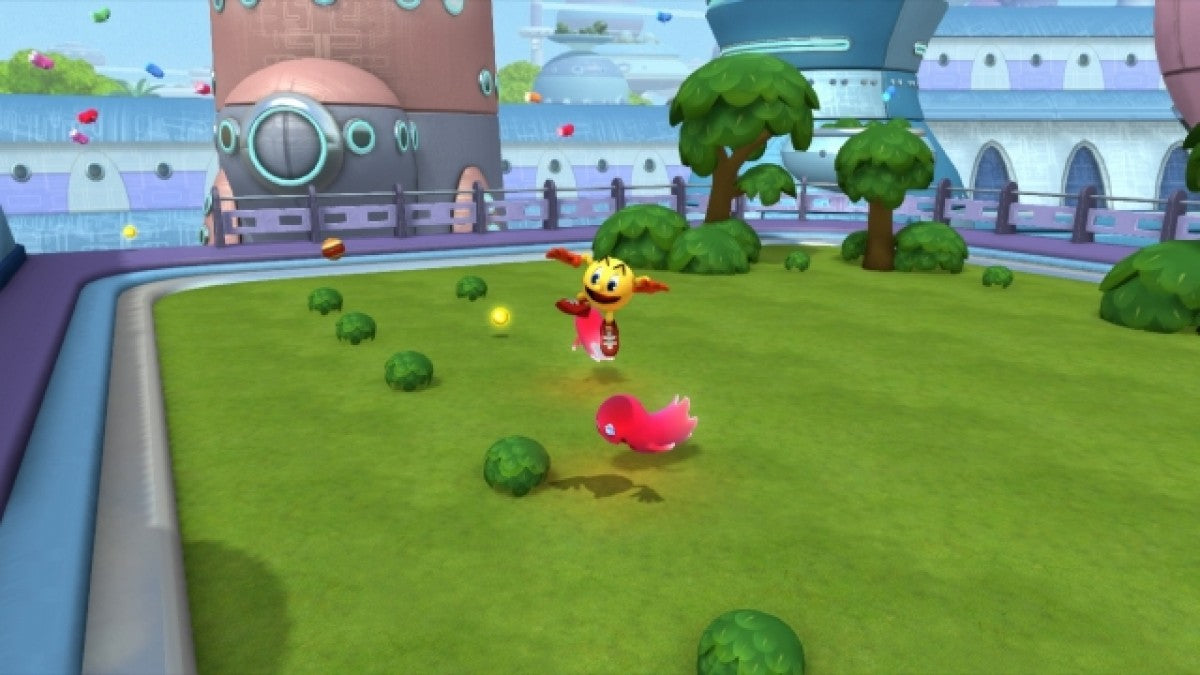 PAC-MAN and the Ghostly Adventures Nintendo Wii U Wii U for action platforming video game fans featuring PAC-MAN and the Ghostly Adventures characters colorful 3D worlds platforming challenges maze inspired gameplay power ups ghost enemies boss battles and family friendly adventure collectible gaming appeal gameplay
