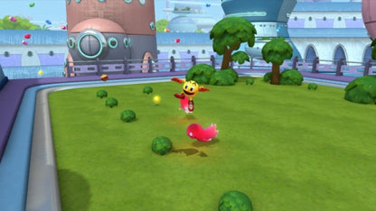 PAC-MAN and the Ghostly Adventures Nintendo Wii U Wii U for action platforming video game fans featuring PAC-MAN and the Ghostly Adventures characters colorful 3D worlds platforming challenges maze inspired gameplay power ups ghost enemies boss battles and family friendly adventure collectible gaming appeal gameplay