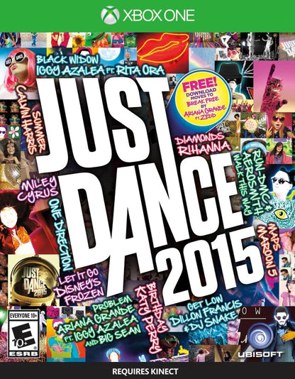 Just Dance 2015 cover art for Xbox One (XONE) rhythm-based dance party video game