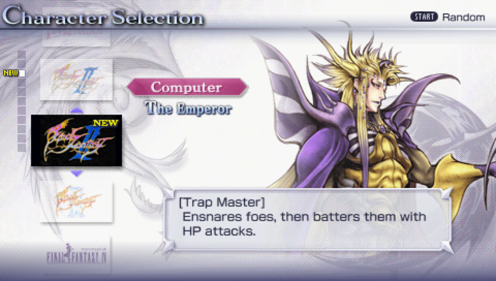 Dissidia: Final Fantasy – PlayStation Portable (PSP) gameplay for action fighting role-playing video game