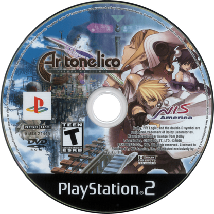 Ar Tonelico: Melody of Elemia PlayStation 2 (PS2) video game featuring deep JRPG role-playing gameplay immersive world building music-driven magic system strategic real-time combat story rich fantasy narrative and Heliodor lore experience on Sony’s classic home console. disc