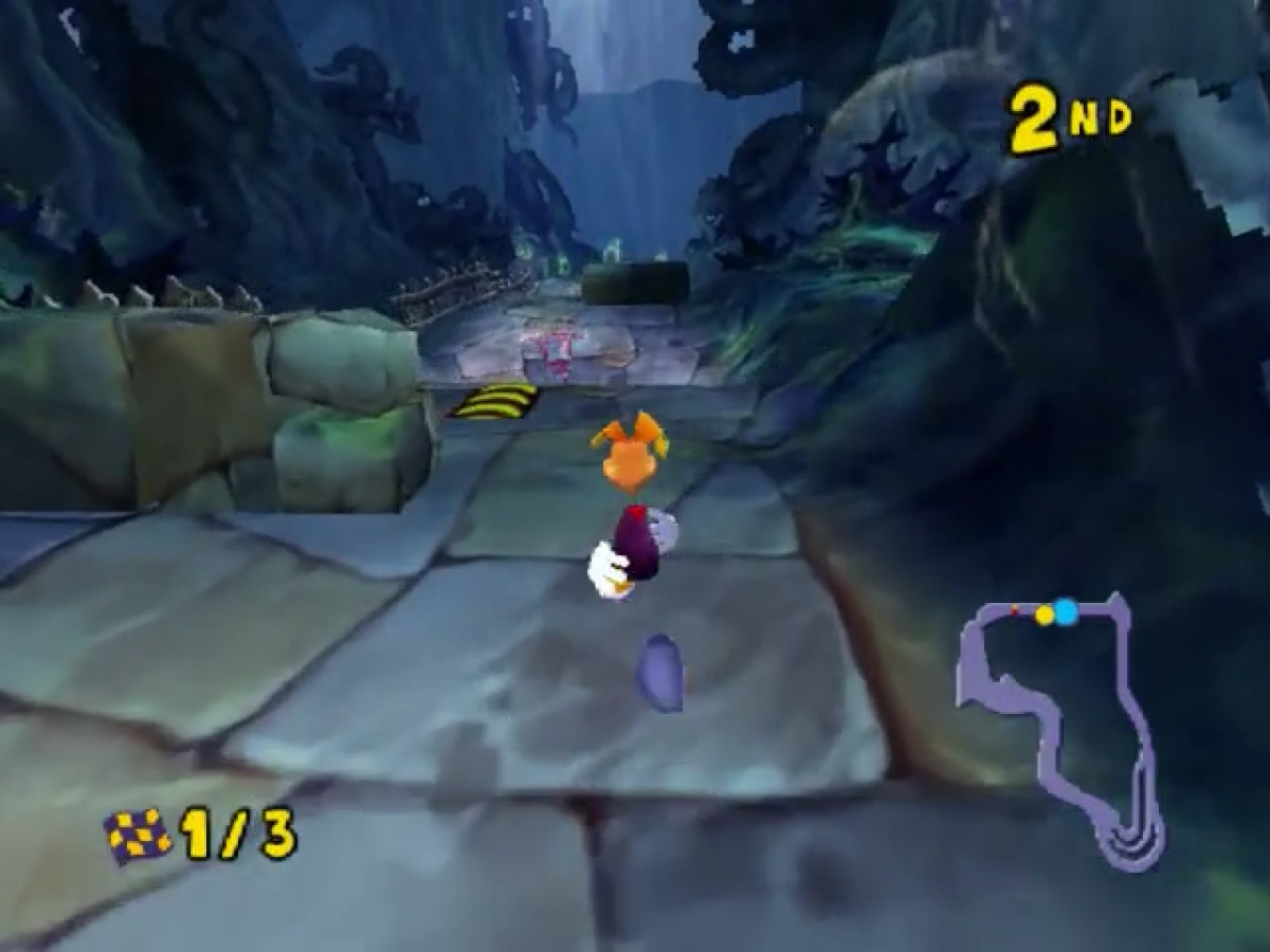 Rayman Arena gameplay for Nintendo GameCube (GC) multiplayer platform fighting video game