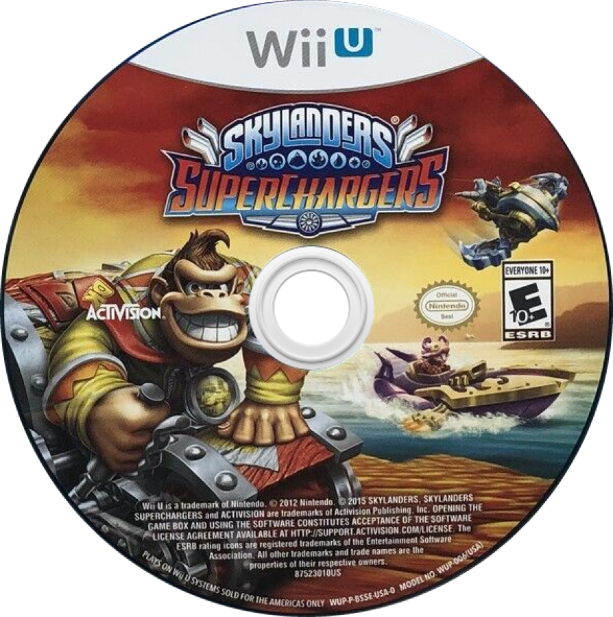 Skylanders SuperChargers disc cover art for Nintendo Wii U (WiiU) video game
