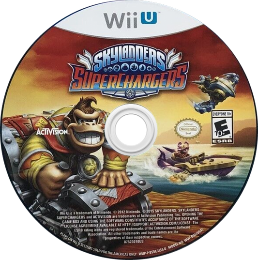 Skylanders SuperChargers disc cover art for Nintendo Wii U (WiiU) video game