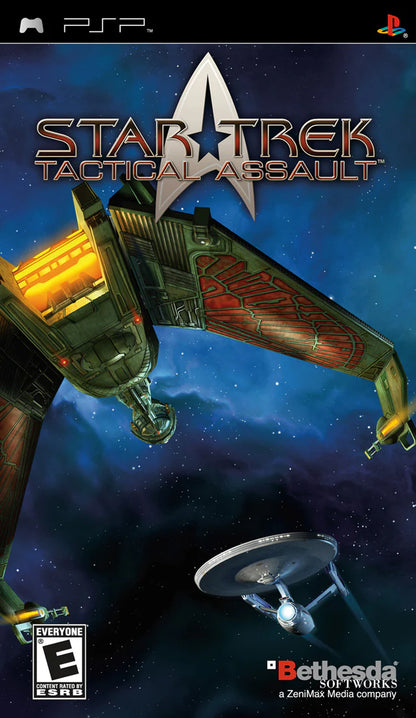 Star Trek: Tactical Assault cover art for PlayStation Portable (PSP) strategy action game