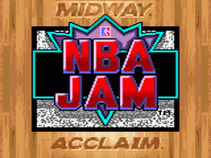 NBA Jam title screen for Sega Game Gear (GG) video game