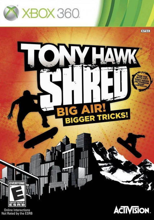 Tony Hawk: Shred cover art for Xbox 360 (X360) video game