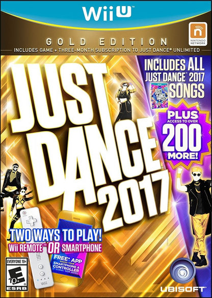 Just Dance 2017 Gold Edition cover art for Nintendo Wii U (WiiU) video game