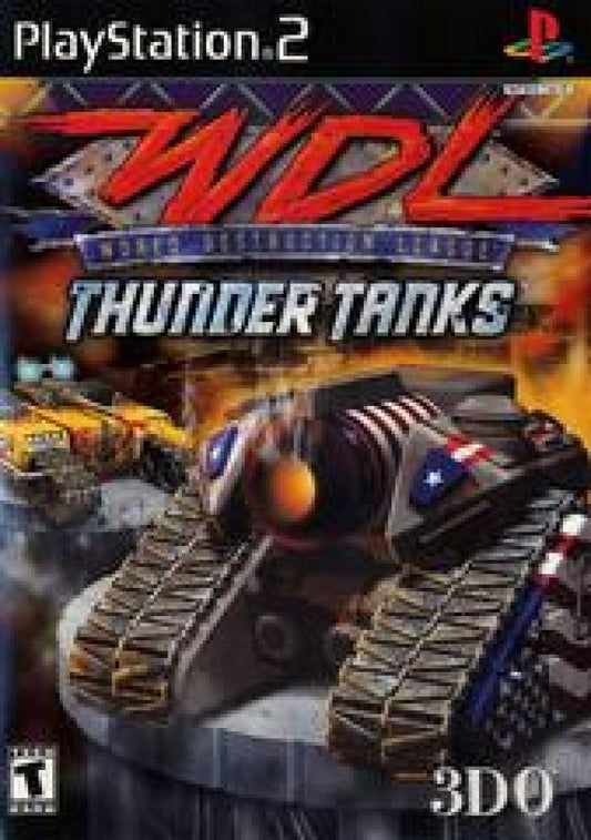 World Destruction League: Thunder Tanks cover art for PlayStation 2 (PS2) video game