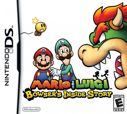 Mario & Luigi: Bowser's Inside Story cover art for Nintendo DS (DS) RPG adventure video game