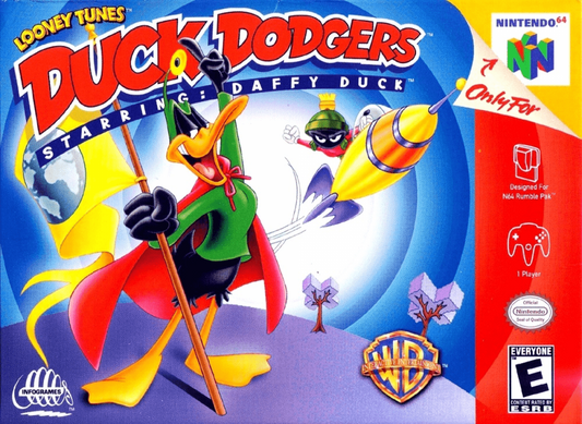 Duck Dodgers cover art for Nintendo 64 (N64) video game