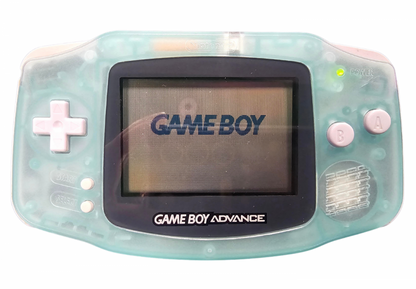 Nintendo Game Boy Advance GBA Handheld Console Glow in the Dark Green Scratch and Scuff Condition portable gaming system featuring glow in the dark green design classic Nintendo hardware handheld gaming experience retro video game system portable console collectible gaming setup and Nintendo collection appeal front screen on