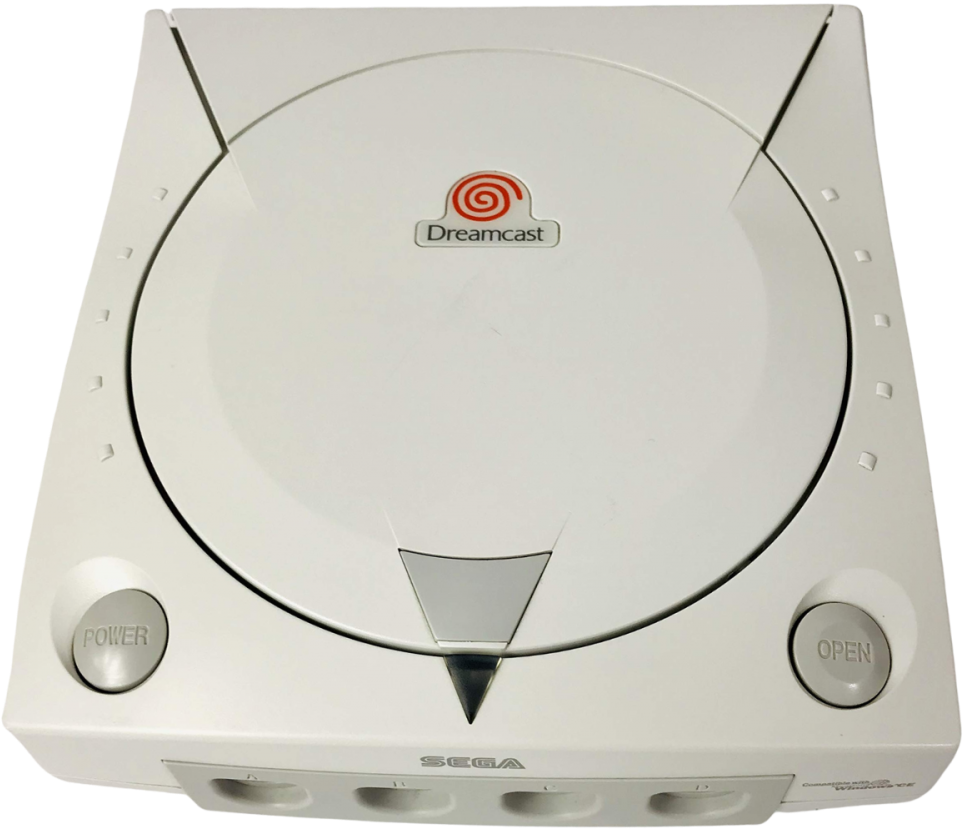 Sega Dreamcast console CIB complete in box system Sega Dreamcast hardware original box controller cables manuals GD ROM disc gaming retro console 128 bit gaming system Sega console bundle complete set console
