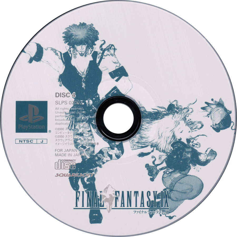 Final Fantasy IX import Disc 4 for PlayStation 1 PS retro video game