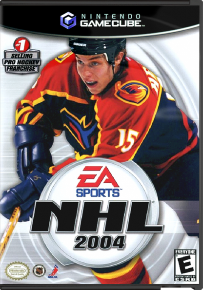 NHL 2004 [Dany Heatley Cover] cover art for Nintendo GameCube (GC) hockey sports video game
