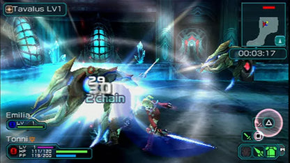 Phantasy Star Portable 2 PlayStation Portable PSP for retro video game enthusiasts featuring sci fi action role playing gameplay cooperative multiplayer missions real time combat character customization futuristic world exploration loot collection systems and collectible gaming appeal gameplay