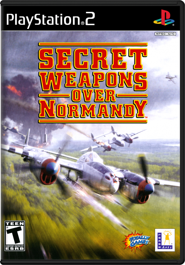 Secret Weapons Over Normandy WWII Aircraft combat simulation game for PlayStation 2 cover art