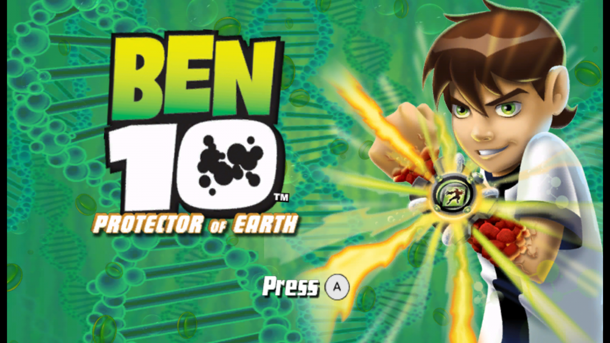 Ben 10: Protector of Earth title screen art for Nintendo Wii (Wii) video game 