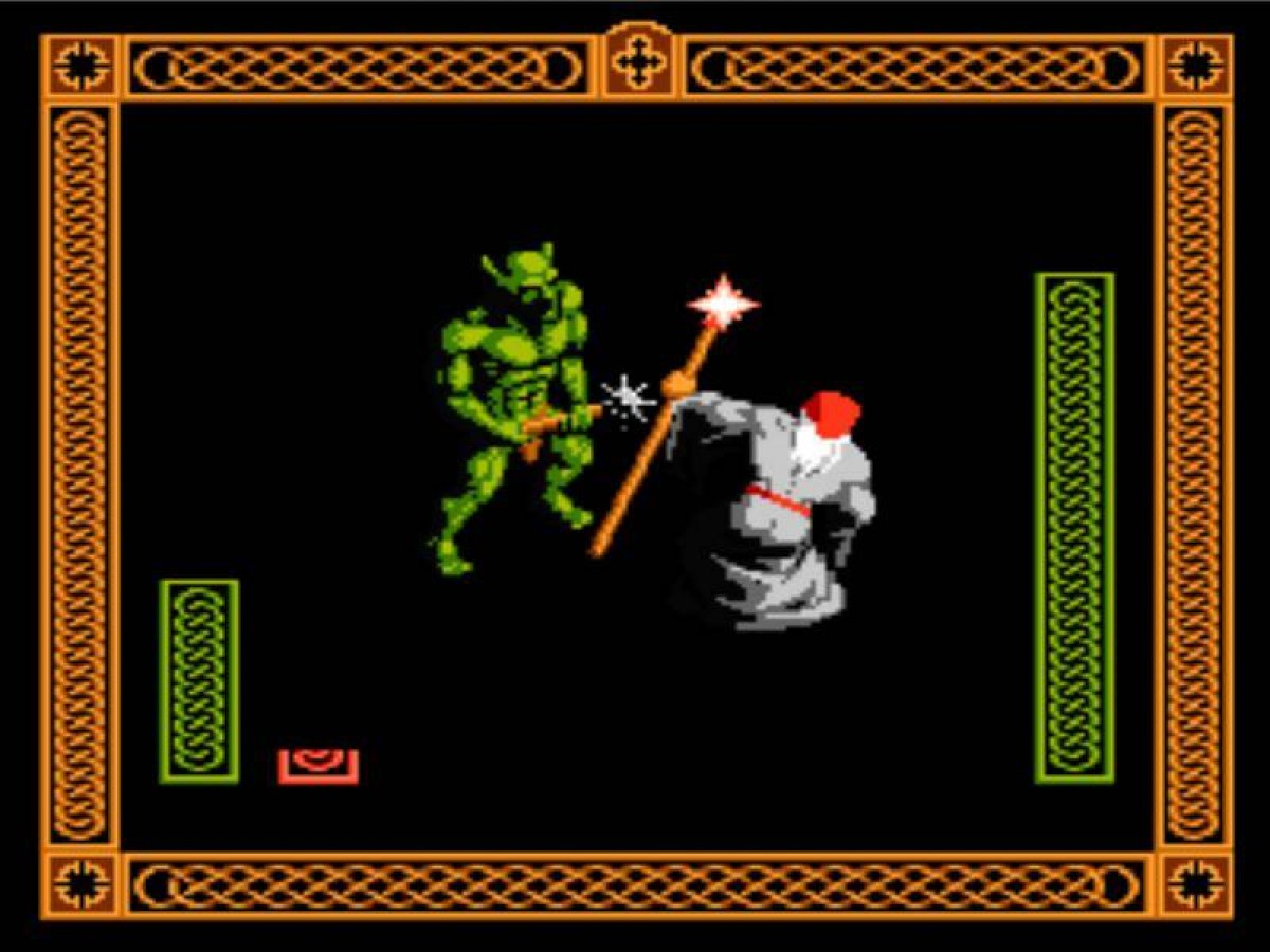 The Immortal NES Nintendo Entertainment System action adventure game isometric dungeon crawler fantasy puzzle solving combat Electronic Arts Will Harvey retro 8 bit gaming cartridge video game title gameplay