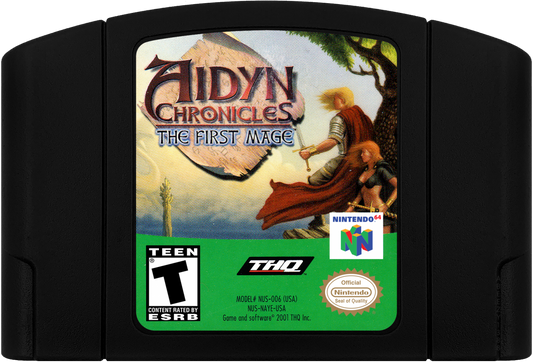 Aidyn Chronicles [Black Cart] cartridge for Nintendo 64 (N64) video game