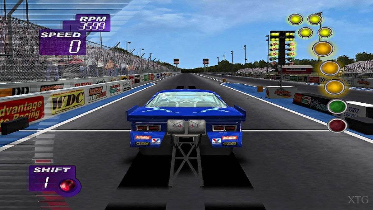 IHRA Professional Drag Racing 2005 for original Xbox drag racing simulation game featuring licensed IHRA tracks pro stock funny car top fuel classes career mode realistic quarter mile racing gameplay 