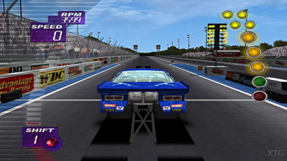 IHRA Professional Drag Racing 2005 for original Xbox drag racing simulation game featuring licensed IHRA tracks pro stock funny car top fuel classes career mode realistic quarter mile racing gameplay 