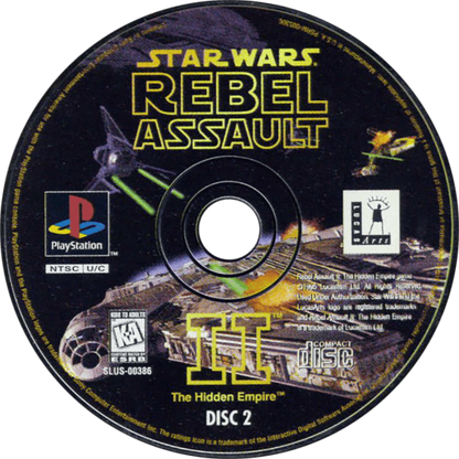 Star Wars: Rebel Assault II disc 2 for PlayStation 1 (PS1) rail shooter video game 