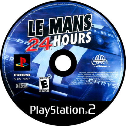 Le Mans 24 Hours disc art for Playstation 2 (PS2) video game