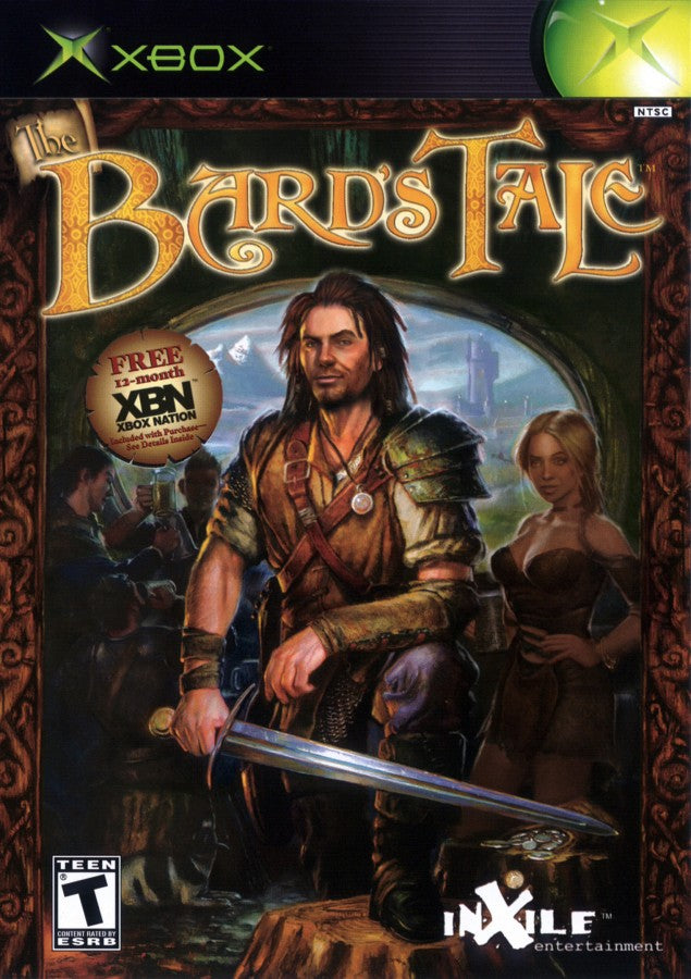 The Bards Tale retro Xbox video game The Bards Tale fantasy action role playing adventure humorous storytelling dungeon exploration hack and slash RPG console title Xbox release cover art