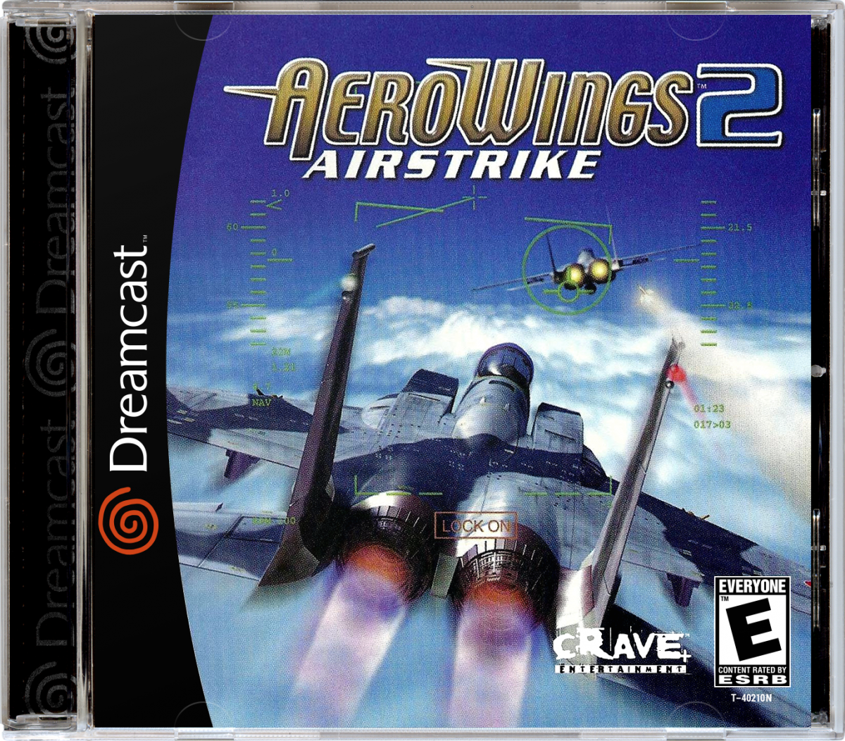 AeroWings 2 Sega Dreamcast for retro video game enthusiasts featuring flight simulation gameplay aerial stunt challenges realistic aircraft handling mission based flying scenic environments precision aerobatics and collectible gaming appeal cover art 