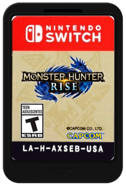 Monster Hunter Rise – Nintendo Switch (NS) Front Cover cartridge  Art for this NS video Game 