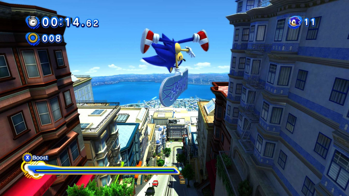 Sonic Generations Platinum Hits for Xbox 360 action platformer video game featuring classic and modern Sonic gameplay iconic stages fast paced speed mechanics and celebrated Sega franchise experience gameplay