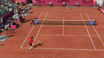 Top Spin 3 gameplay for Nintendo Wii (Wii) featuring realistic tennis simulation with motion‑controlled swings, pro player roster, and career tournaments.