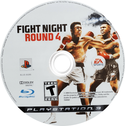 retro Fight Night Round 4 PlayStation 3 PS3 cover art collectible boxing sports game authentic classic gaming disc