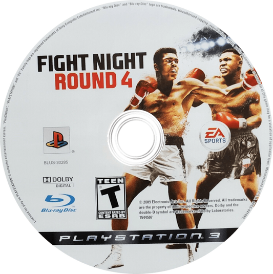 retro Fight Night Round 4 PlayStation 3 PS3 cover art collectible boxing sports game authentic classic gaming disc