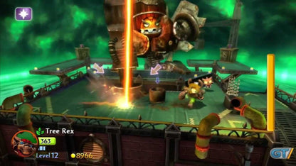 Skylanders Giants Nintendo Wii U game featuring toy to life gameplay, cooperative action adventure, and larger than life elemental characters gameplay screenshot