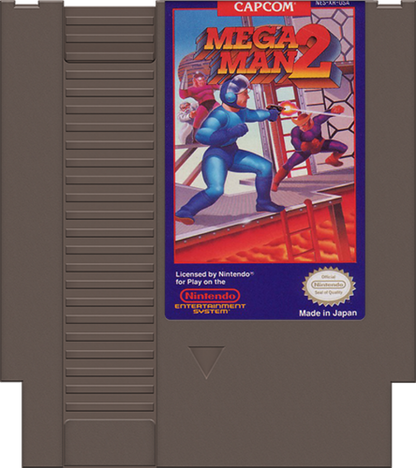 Mega Man 2 cartridge for Nintendo Entertainment System (NES) retro video game
