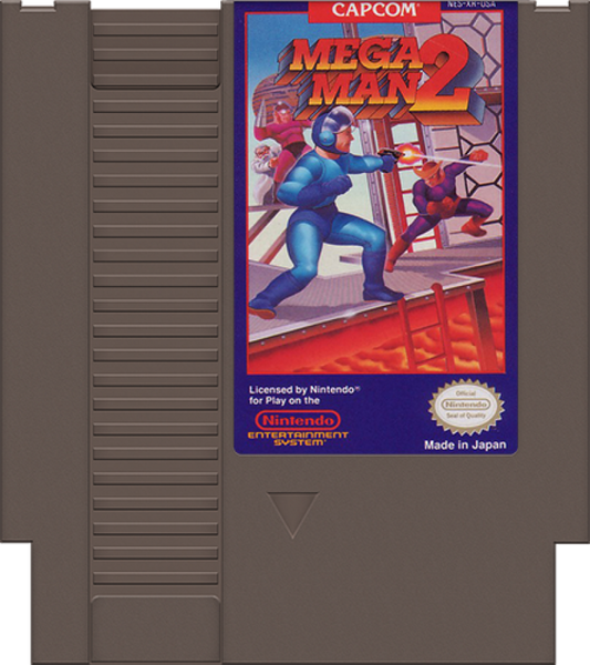 Mega Man 2 cartridge for Nintendo Entertainment System (NES) retro video game
