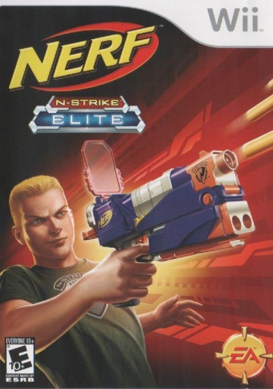 NERF N-Strike: Elite – Nintendo Wii (Wii) first-person foam blaster shooter action video game cover art