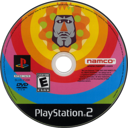 We Love Katamari – PlayStation 2 (PS2) video game disc, puzzle-action.