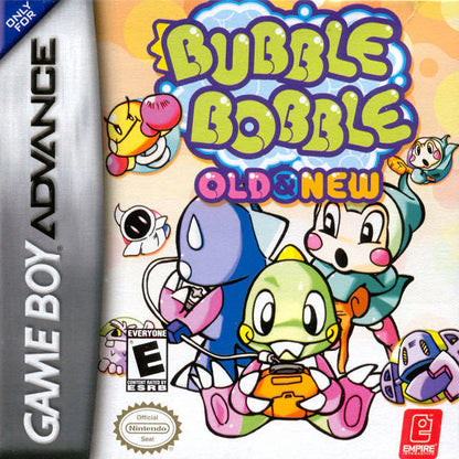 Bubble Bobble: New and Old cover art for Game Boy Advance (GBA) video game
