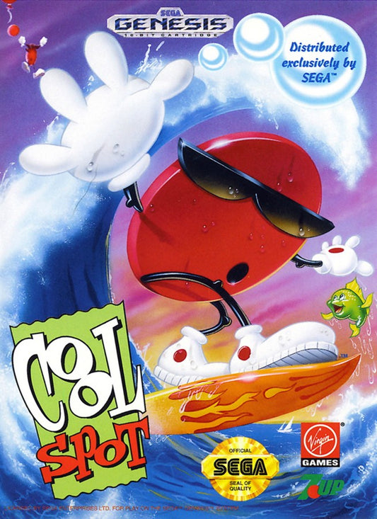 Cool Spot Sega Genesis retro video game platformer cover art (1993)
