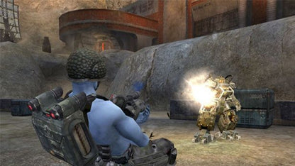 Rogue Trooper PlayStation 2 PS2 retro video game tactical shooter gameplay (2006)