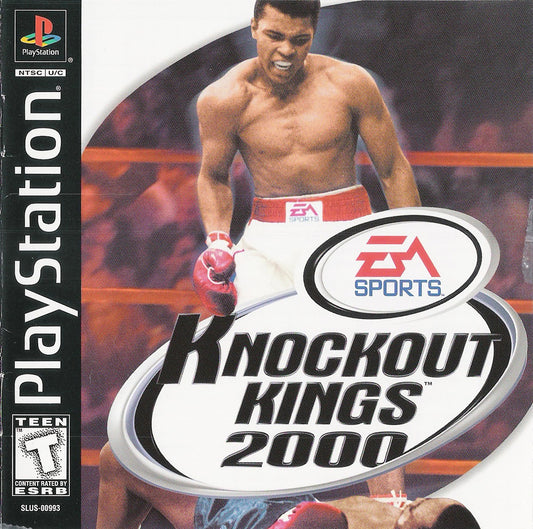 Knockout Kings 2000 cover art for PlayStation 1 (PS1) boxnig video game.