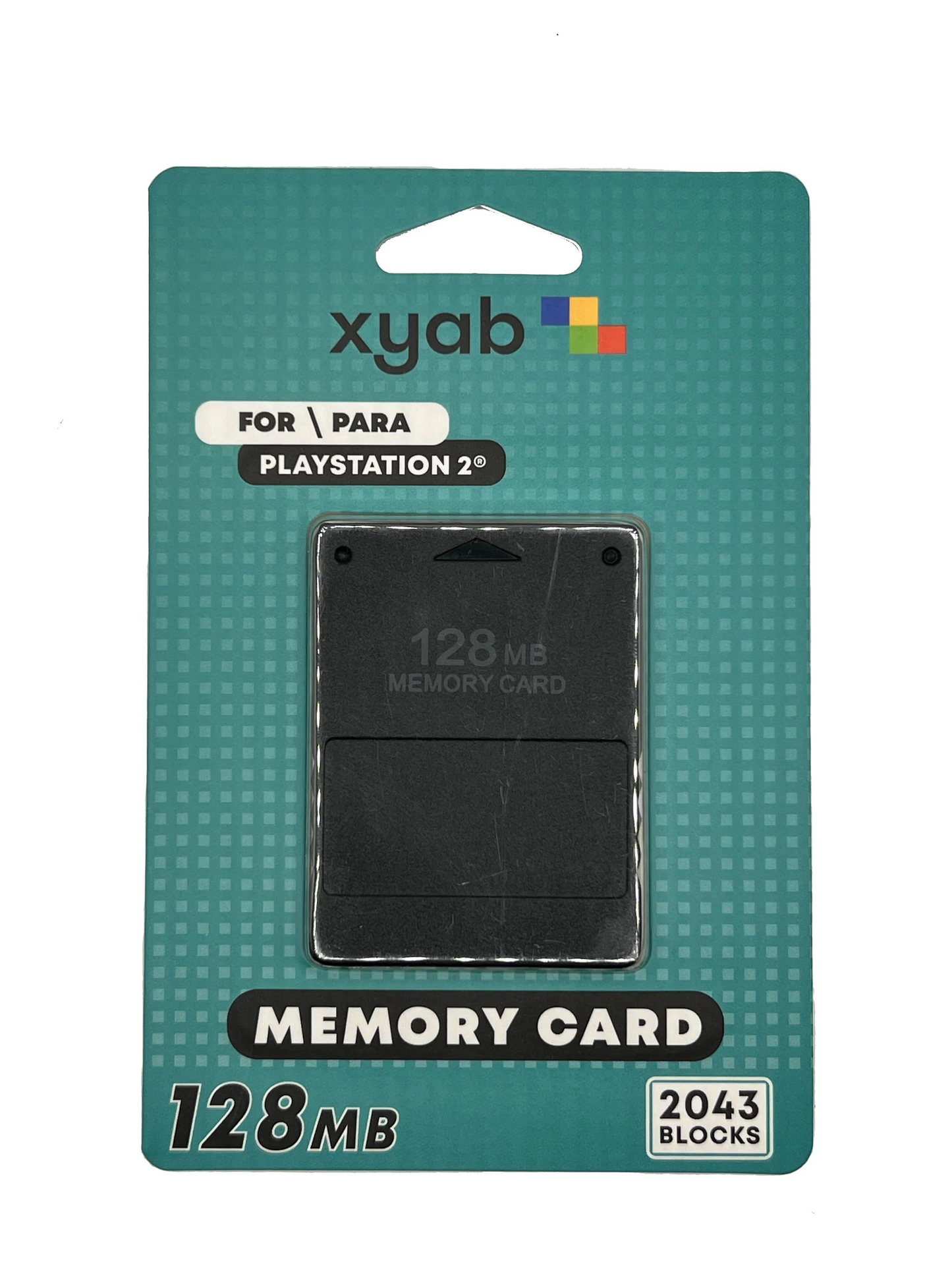 128MB Memory Card for PlayStation 2 PS2 game save storage accessory in box